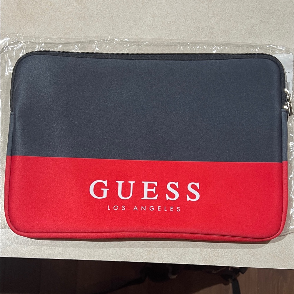 Guess Red and Black Laptop Bag